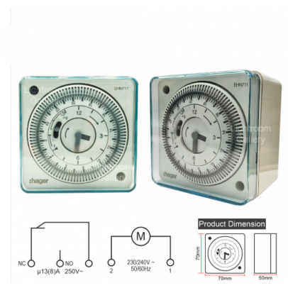24HRS TIME SWITCH (EHN711) [HAGER]